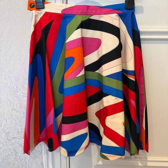 Pucci Printed Geometric Swirl Skirt - Picture 5 of 14